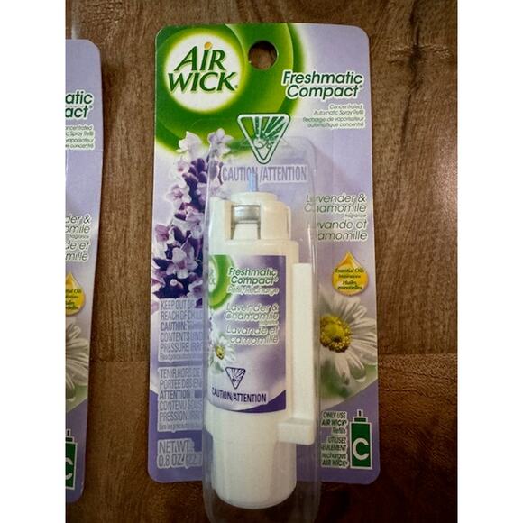 AirWick Freshmatic Compact Lavender & Chamomile Spray Refill 0.8oz- Lot of 6 HTF - Picture 5 of 5